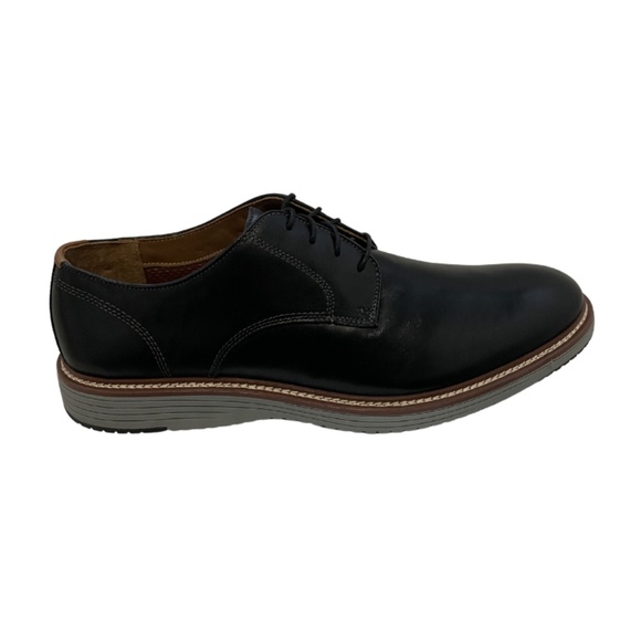 Mens Johnston & Murphy Upton Oxford in Black/Grey Leather. 20-3521 main image 7